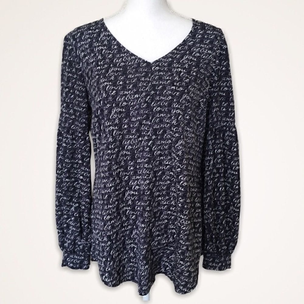 CAbi Te amo Print Blouse